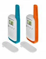 MOTOROLA T42 GUMMY TALKABOUT 2 krótkofalówki w zestawie walkie-talkie BIAŁE