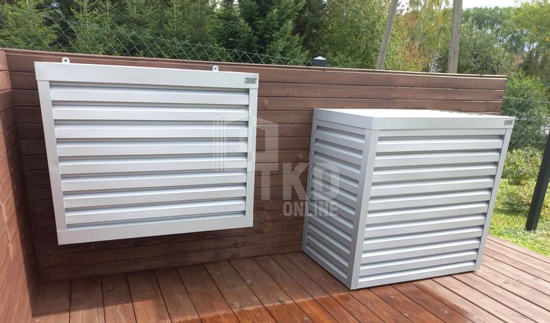 Osłona klimatyzatora - pompy ciepła 70x40x130 cm biały TKD160 zdjęcie 8