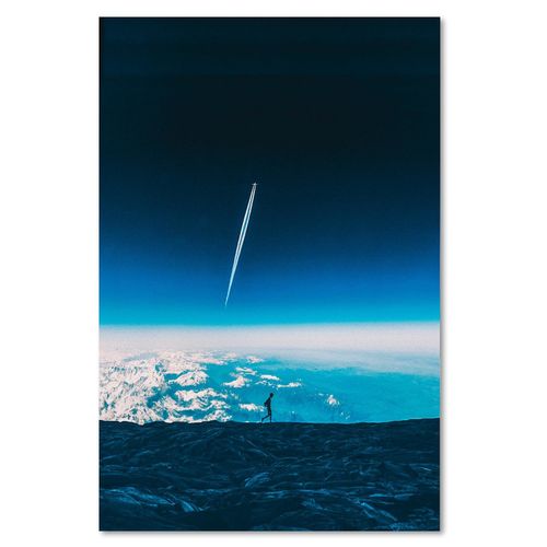 Obraz na płótnie - Canvas, Samolot nad chmurami 50x70 na Arena.pl