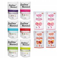 Zestaw dla psa 10x500g mix smaków: 6x Dolina Noteci + 4x Bult Tuf Tuf