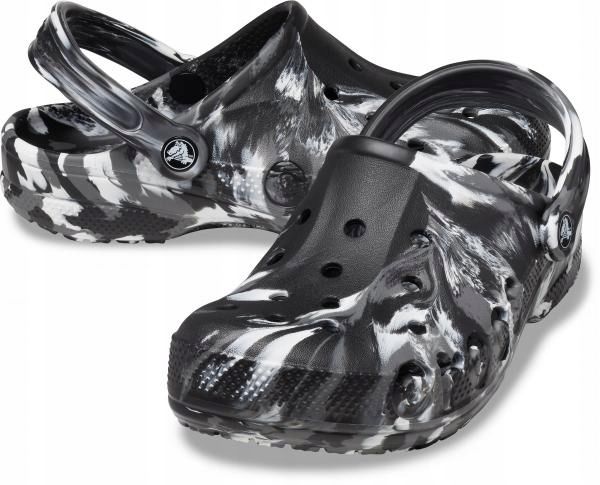 Damskie Lekkie Klapki Chodaki Crocs Baya Marbled 206935 Clog 36-37 zdjęcie 1