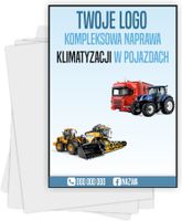 Ulotki A5 reklamowe firmowe 100 szt projekt w cenie NAPRAWA KLIMATYZACJI