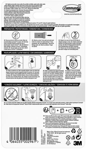 Haczyki Samoprzylepne Czarne COMMAND 4 szt 17032MB na Arena.pl