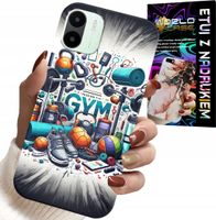 ETUI DO XIAOMI REDMI A1 - SIŁOWNIA GYM FITNESS SPORT CASE + SZKŁO