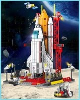 Klocki konstrukcyjne prezent na mikołaja RAKIETA KOSMICZNA 506 el.Kosmos