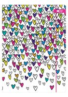 TECZKA Z GUMKĄ MY LOVE BIAŁA A4 HAPPY COLOR