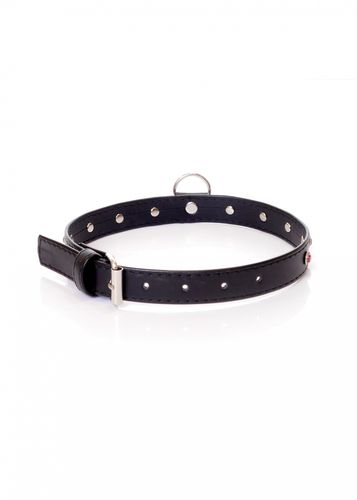 fetish b   series collar   2 cm pink crystal na Arena.pl