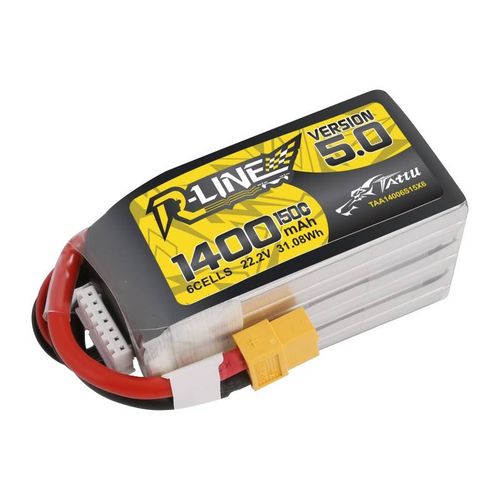 Akumulator Tattu R-Line 5.0 1400mAh 22.2V 150C 6S1P XT60 na Arena.pl