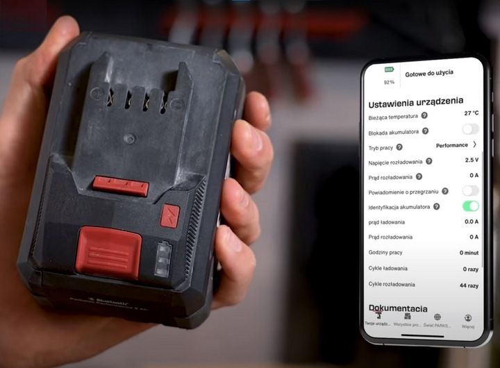 Akumulator Bateria PARKSIDE PERFORMANCE Smart 8Ah 20V PAPS 208 A1 zdjęcie 12