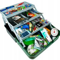 duża SKRZYNKA WĘDKARSKA + zestaw 200 akcesoriów NA PREZENT, spławik grunt