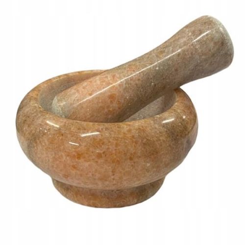 MOŹDZIERZ KUCHENNY KAMIENNY GRANITOWY TŁUCZEK DO UCIERANIA PRZYPRAW ZIÓŁ na Arena.pl