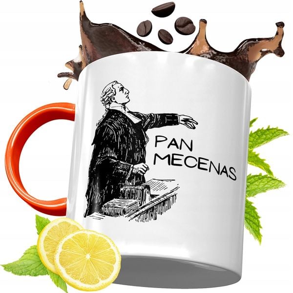 Kubek Pomarańczowy Dla Prawnika Prezent Z Nadrukiem Ze Zdjęciem zdjęcie 1