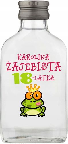 Butelka upominek na wieczór kawalerski BUTELKI Setki z nadrukiem UV napisem na Arena.pl