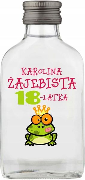 Butelka upominek na wieczór kawalerski BUTELKI Setki z nadrukiem UV napisem zdjęcie 4