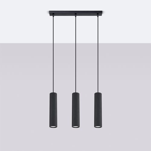 Lampa wisząca KARBON 3L czarny na Arena.pl
