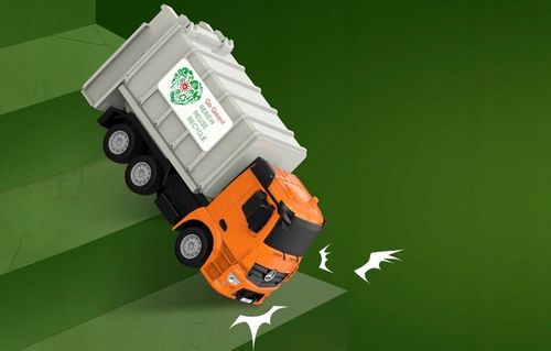 Double Eagle Śmieciarka Ciężarówka Auto Zdalnie Sterowane Na Pilot Prezent na Arena.pl