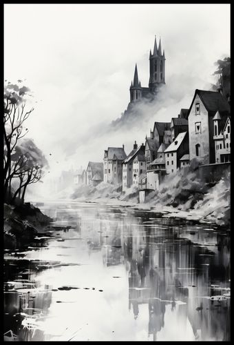 Plakat 68x101cm Mglisty Refleks na Arena.pl