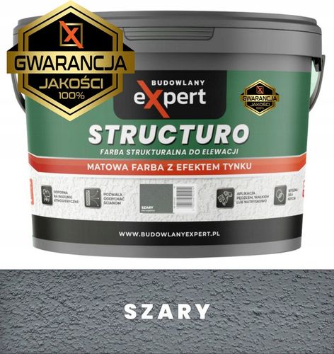 FARBA STRUKTURALNA ELEWACYJNA FASADOWA ZEWNĘTRZNA do malowania DO na Arena.pl