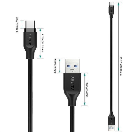 CB-CD4 szybki kabel Quick Charge USB C-USB 3.0 | 1m na Arena.pl