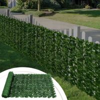 SZTUCZNY ŻYWOPŁOT BLUSZCZ 1,5x3m ZIELONA ŚCIANA BALKON OSŁONA SIATKA OPASKI