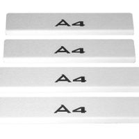 Listwa progowa AUDI A4 B9 Stal nierdzewna 304 mat z czarnymi literami 4szt