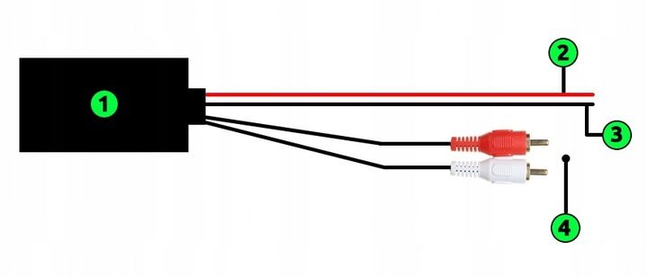 ADAPTER BLUETOOTH DO RADIA SAMOCHODOWEGO MODUŁ AUX RCA CINCH ANDROID zdjęcie 3