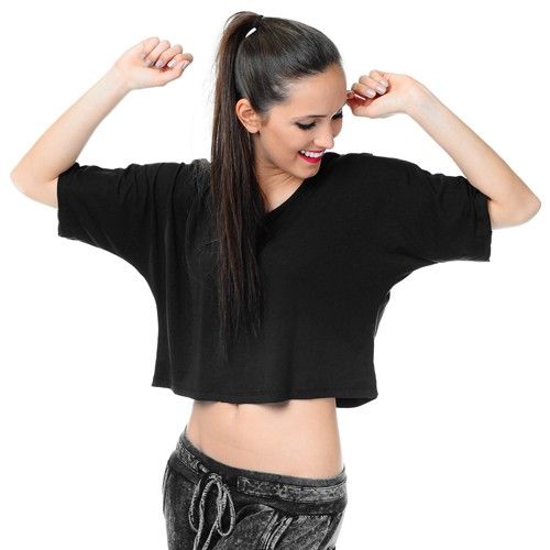 TOP CROP NIETOPERZ /CZARNY na Arena.pl