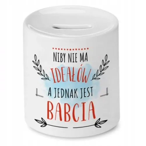 Skarbonka Dla Babci na Dzień Babci na Prezent z Nadrukiem ze Zdjęciem na Arena.pl