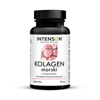 Intenson Kolagen morski + Witamina C + hialuron 120 tabletek