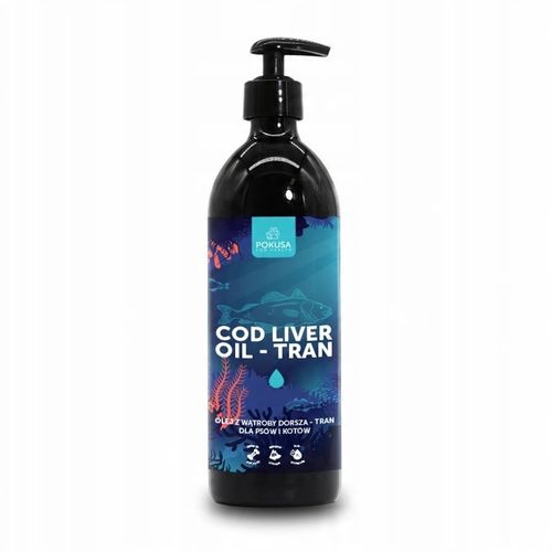 POKUSA Cod Liver Oil Tran z wątroby dorsza 500ml na Arena.pl