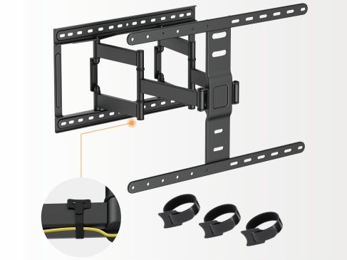UCHWYT DO TELEWIZORA 43-90 CALI EXTRA MOCNY DO 60KG ULTRA PŁASKI TYLKO 27MM na Arena.pl