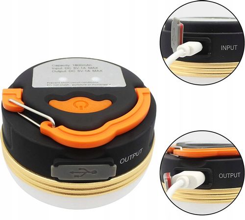 LAMPA TURYSTYCZNA LATARKA KEMPINGOWA LED POWERBANK na Arena.pl