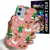 ETUI CASE DO MOTOROLA MOTO G54 5G - ŚWIĄTECZNE WZORY NA ŚWIĘTA RENIFER CHOI
