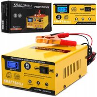 PROSTOWNIK DO AKUMULATORA AKUMULATORÓW 6/12V 15A AGM ŻEL SZYBKA ŁADOWARKA