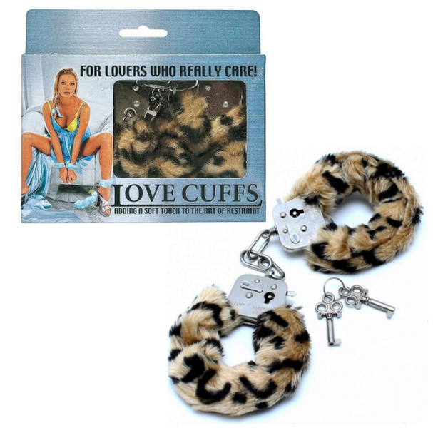 Puszyste Cętkowane Kajdanki - Love Cuffs Lampart zdjęcie 1