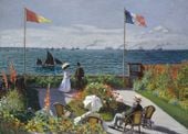 Plakat 18x13cm Garden at Sainte-Adresse, Monet Vintage