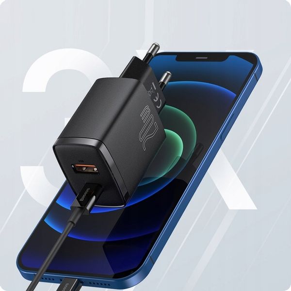 BASEUS SZYBKA ŁADOWARKA DO TELEFONU ZASILACZ USB USB-C TYP-C 20W PD QC 3.0 zdjęcie 14