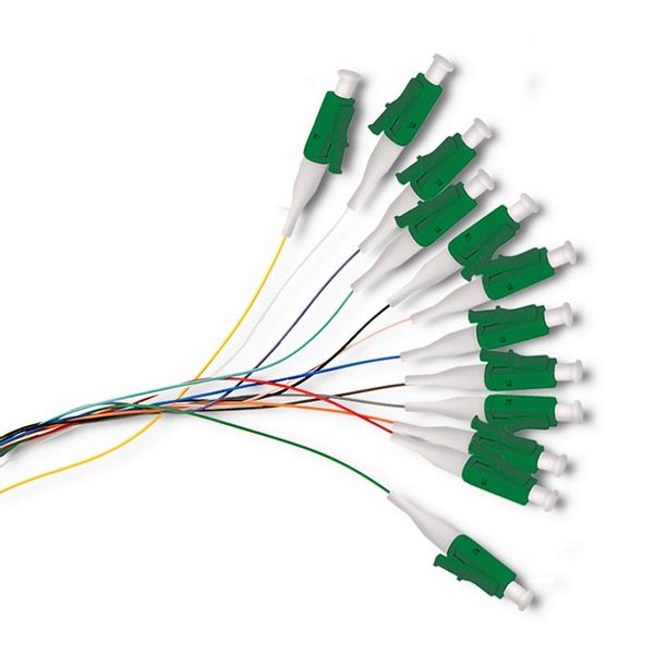 Qoltec 12 x Pigtail światłowodowy LC/APC | Singlemode | G652D | 2m zdjęcie 2