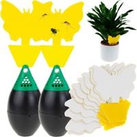 Pułapka Na Komary 2Szt Muszki Owocówki Ziemiórki Lepy Do Doniczki Podstawka