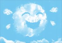 FOTOTAPETA FLIZ dla dzieci chmurki słońce 350x245