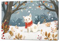 Obraz 100x70cm Śnieżny Kompan