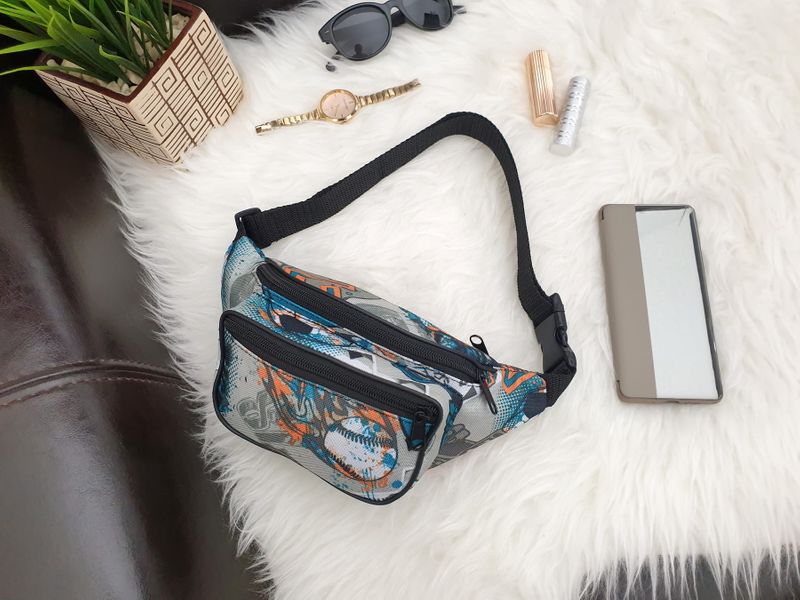 NERKA saszetka biodrówka damska polska baseball N106 kolorowa zdjęcie 2