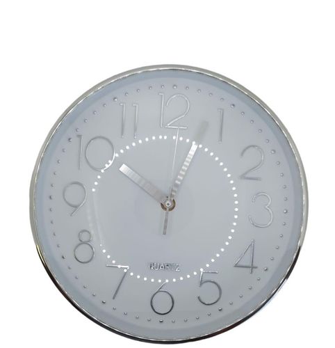 Zegar ścienny Srebrny 25cm na Arena.pl