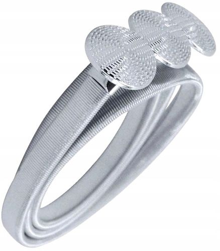 Srebrny Pasek Metalowy Sprężynka Pancerka Snake na Arena.pl