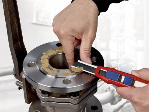 Knipex 90 10 165 BK nóż łamane ostrze 18 mm tapeciak z zapasowym na Arena.pl