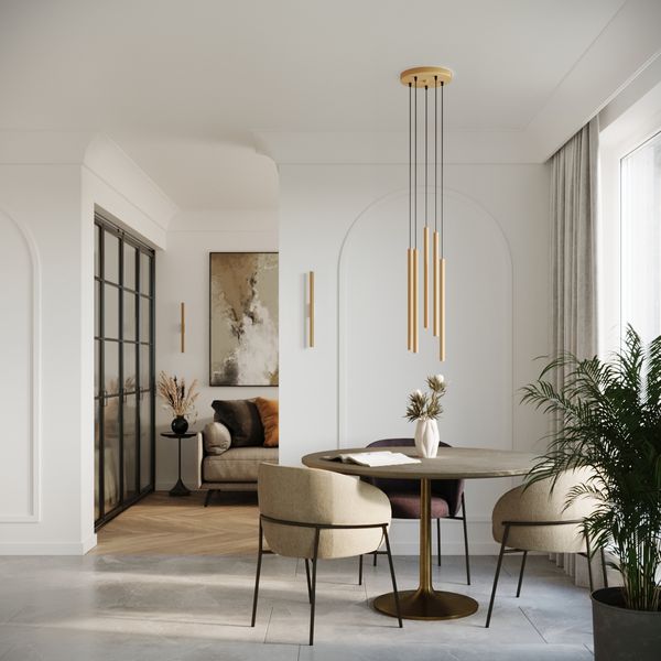 Lampa wisząca PASTELO 2 złota zdjęcie 7