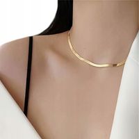 NASZYJNIK ZŁOTA ŻMIJKA STAL CHIRURGICZNA 40 cm + 5 cm