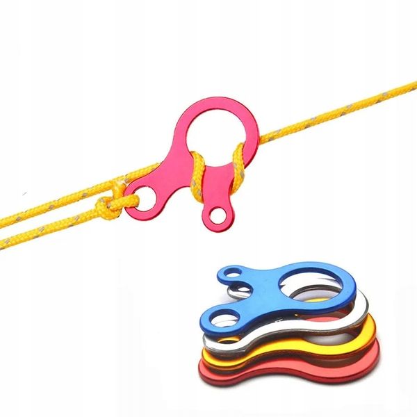 Hak Klamra do Liny Naciąg Namiotu na Biwak Na Pranie Do Lampy Kampera EDC zdjęcie 13