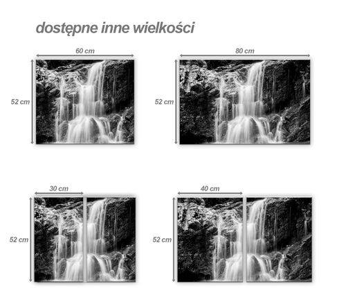 SZKLANA DESKA NA KUCHENKĘ 60x52 074A WODOSPAD na Arena.pl