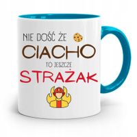 Kubek Błękitny Dla Strażaka Nie Dość Że Ciacho Z Nadrukiem Ze Zdjęciem